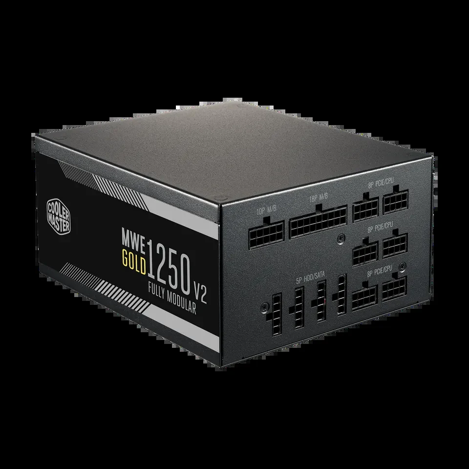 Nguồn PC Cooler Master MWE 1250 Gold V2 - 80 Plus Gold - Full Modular - New