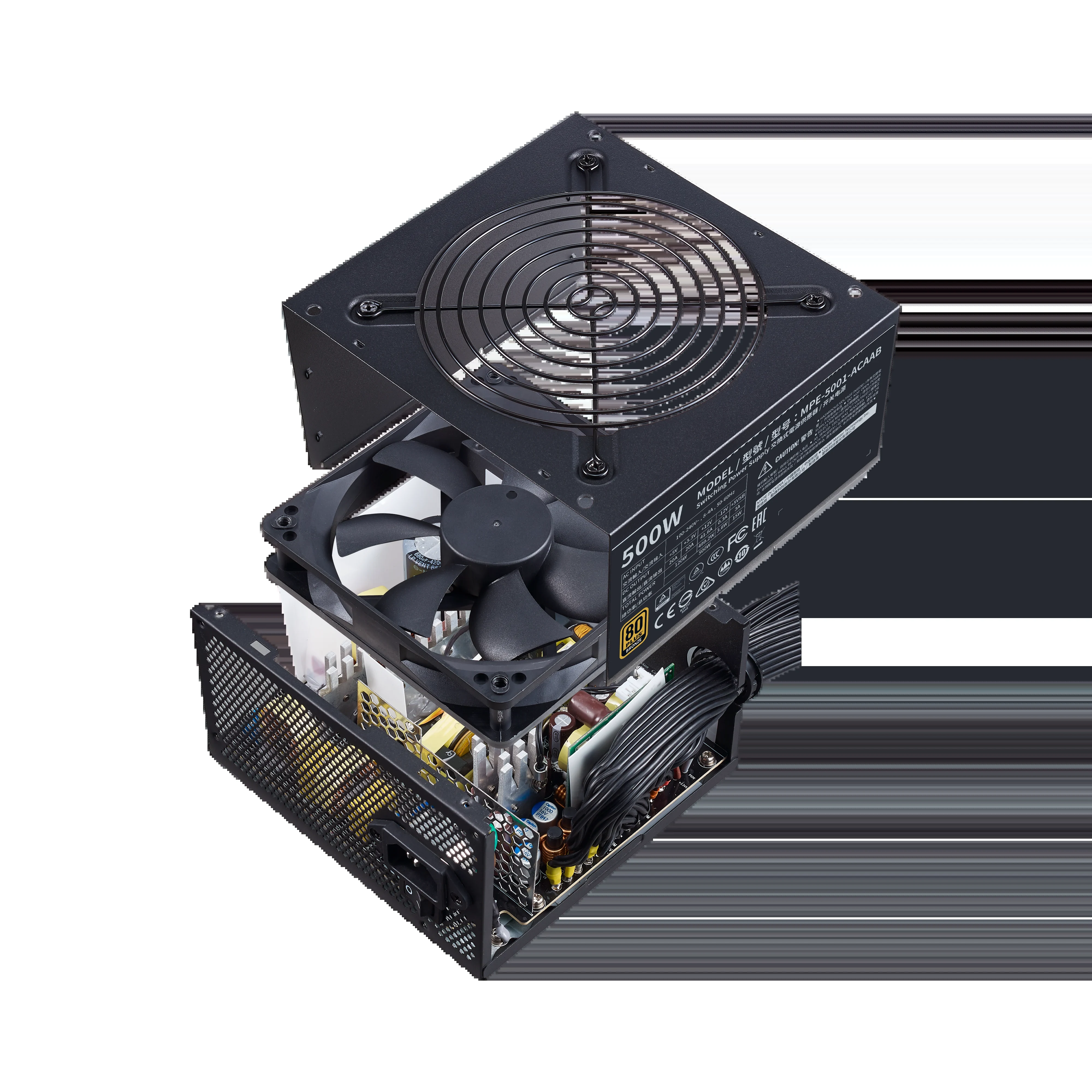 Nguồn PC Cooler Master MWE 500 Bronze V2 - 80 Plus Bronze - Non Modular - New