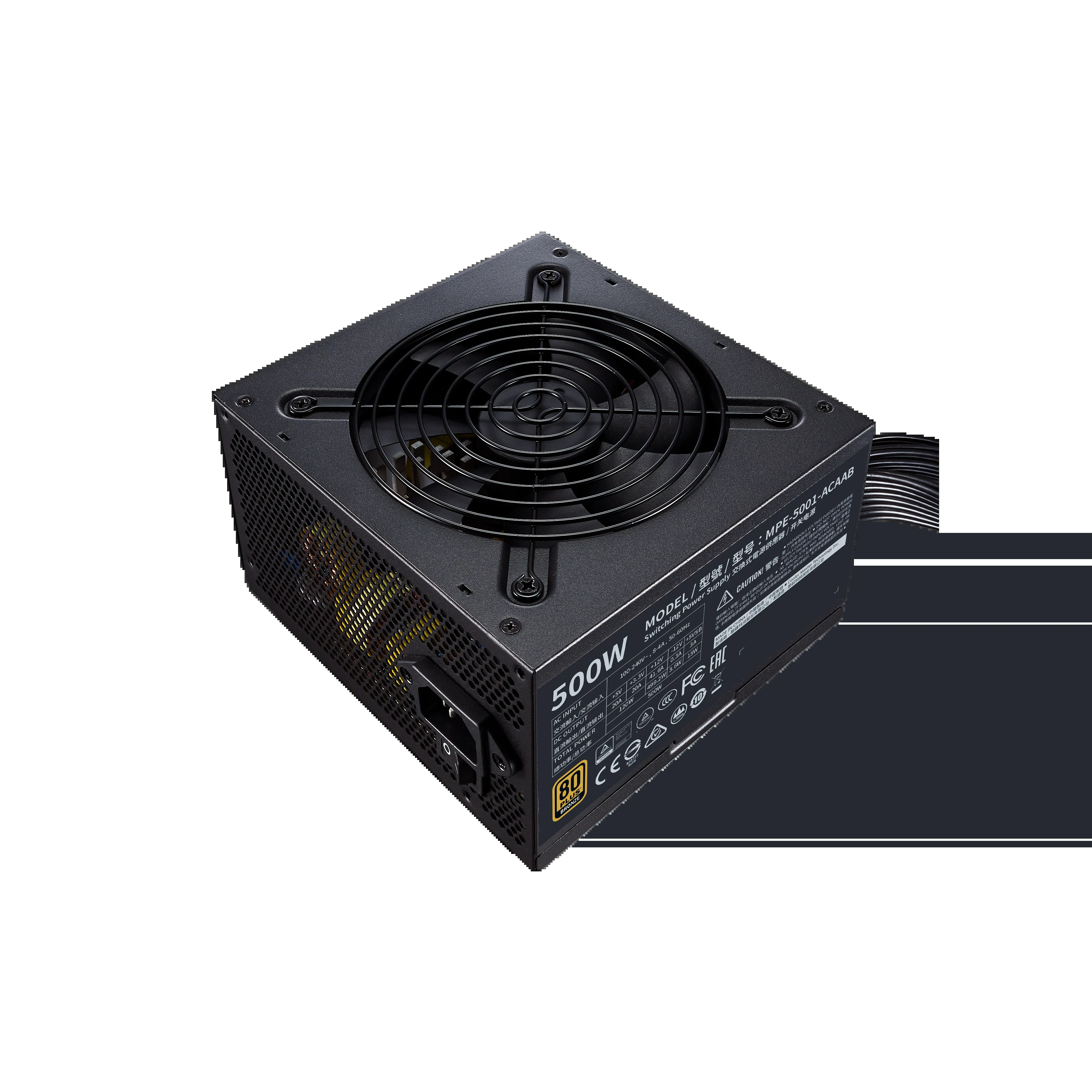 Nguồn PC Cooler Master MWE 500 Bronze V2 - 80 Plus Bronze - Non Modular - New