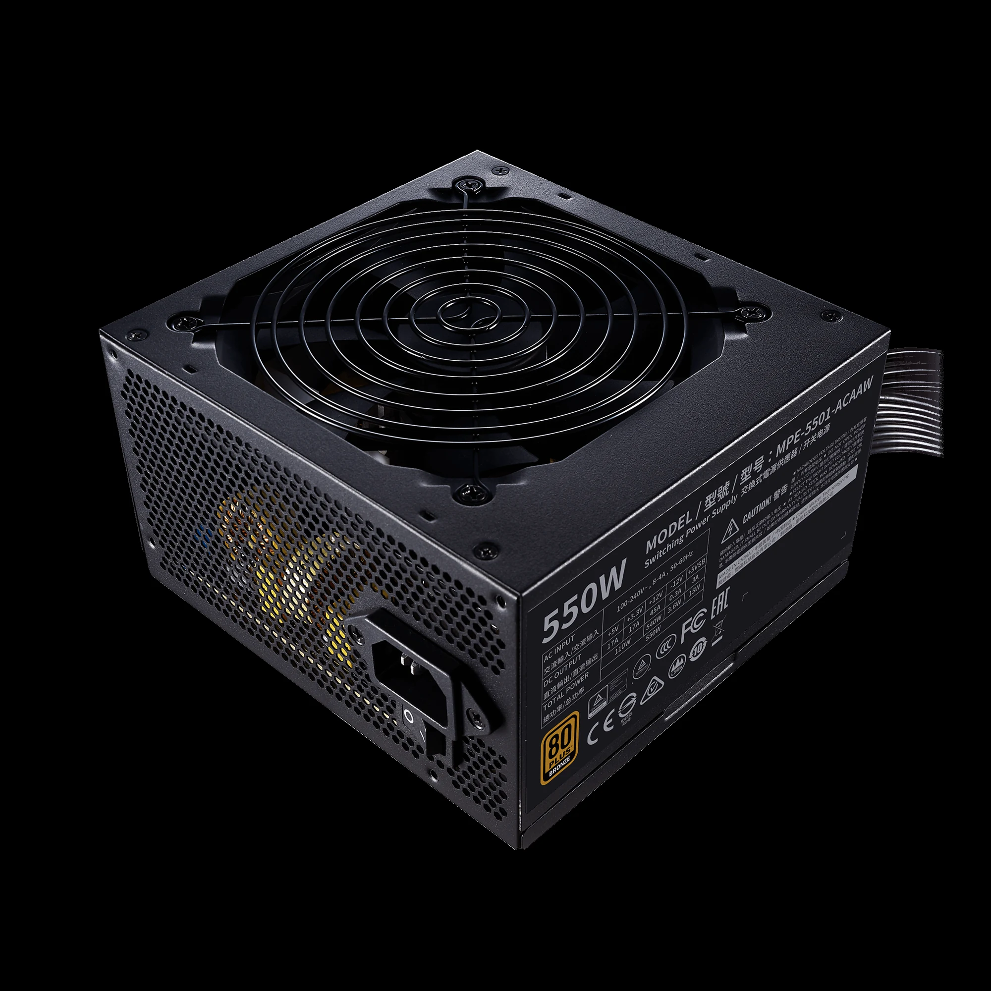 Nguồn PC Cooler Master MWE 550 Bronze V2 Full Modular - 80 Plus Bronze - Full Modular - New