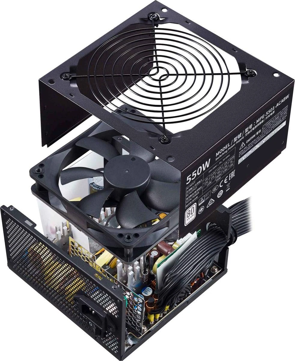 Nguồn PC Cooler Master MWE 550 White V2 - 80 Plus White - Non Modular - New