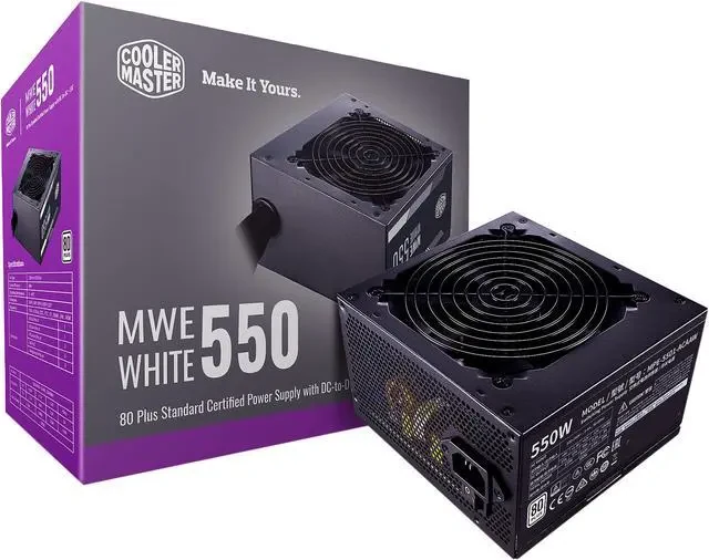 Nguồn PC Cooler Master MWE 550 White V2 - 80 Plus White - Non Modular - New
