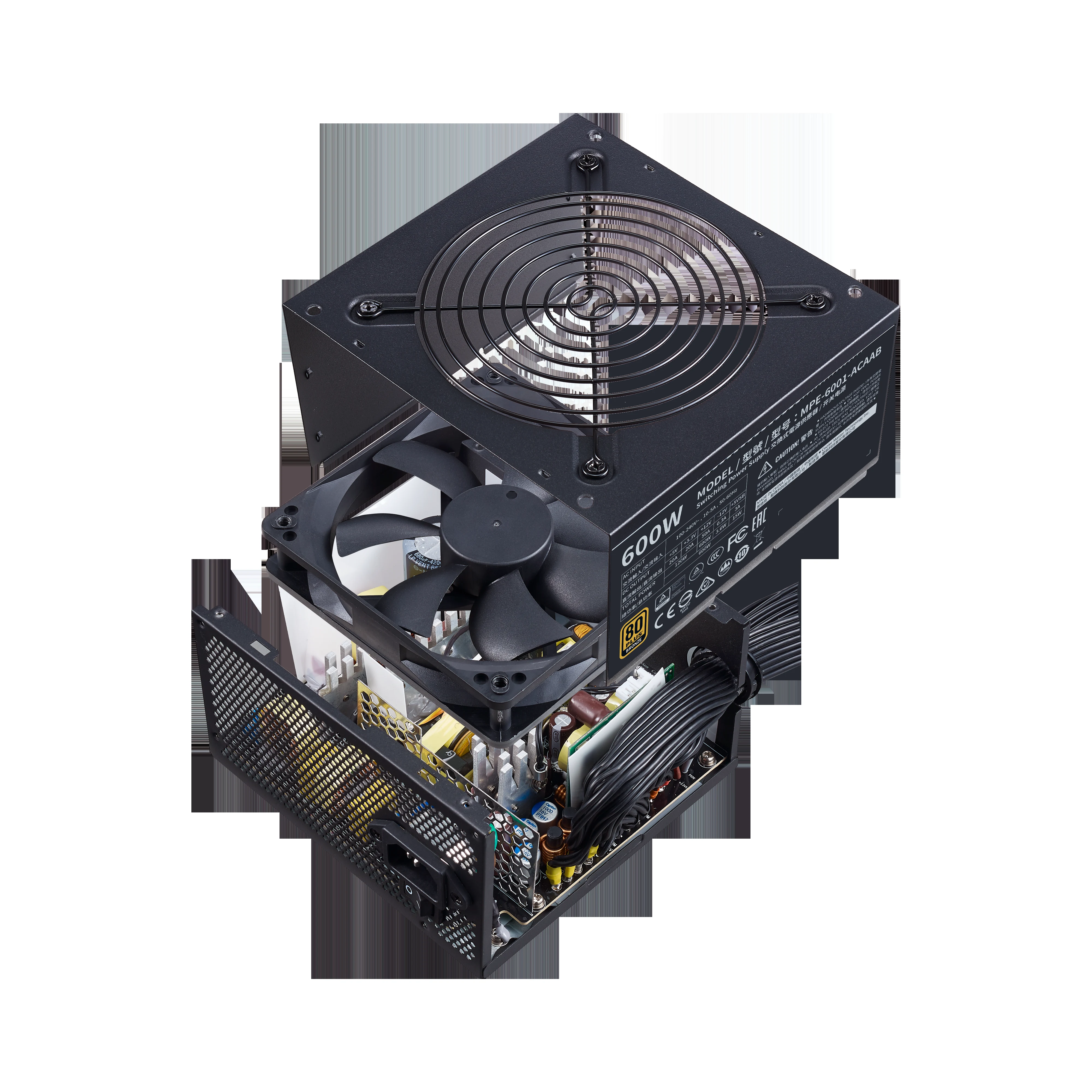 Nguồn PC Cooler Master MWE 600 Bronze V2 230V - 80 Plus Bronze - Non Modular - New
