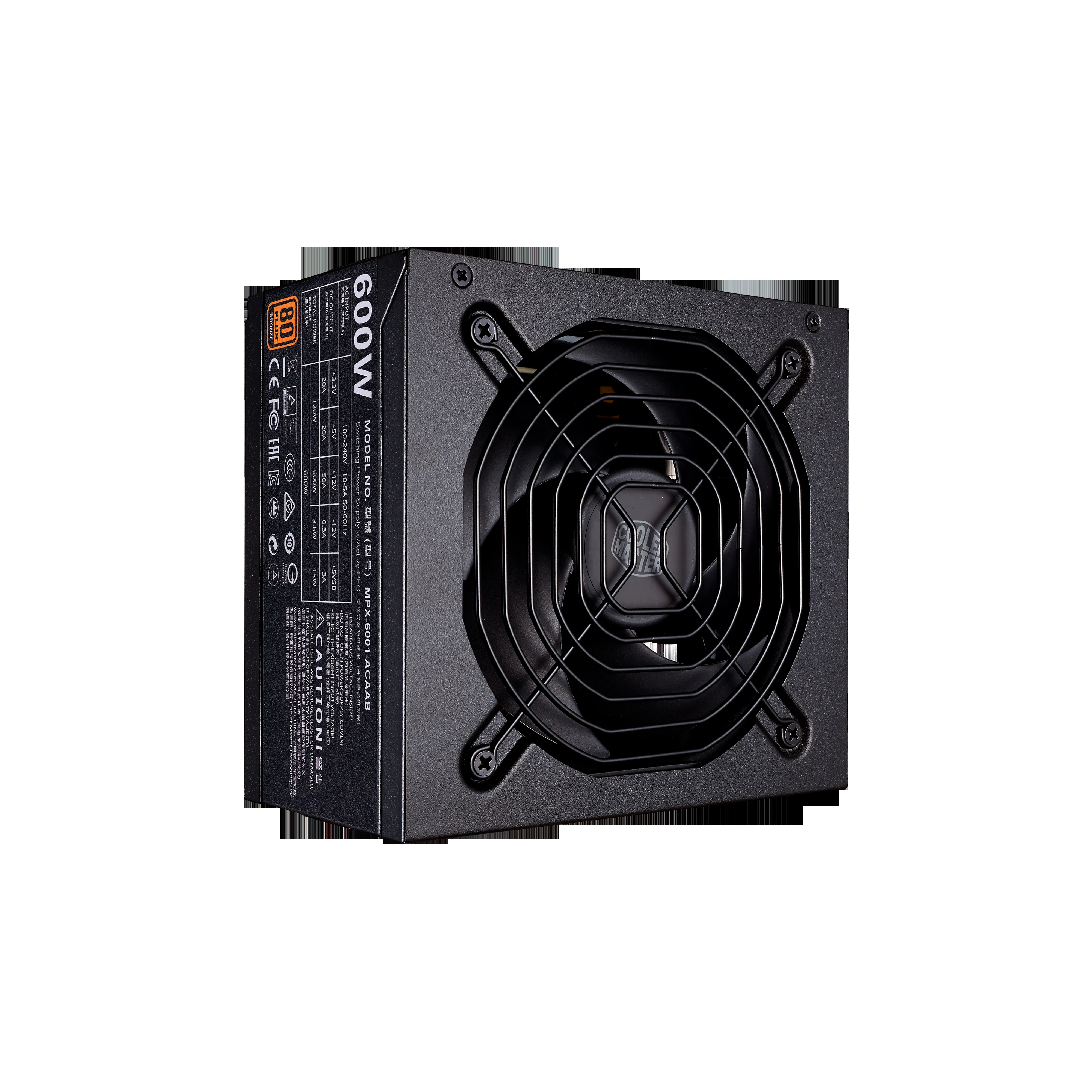 Nguồn PC Cooler Master MWE 600 Bronze V2 - 80 Plus Bronze - Non Modular - New