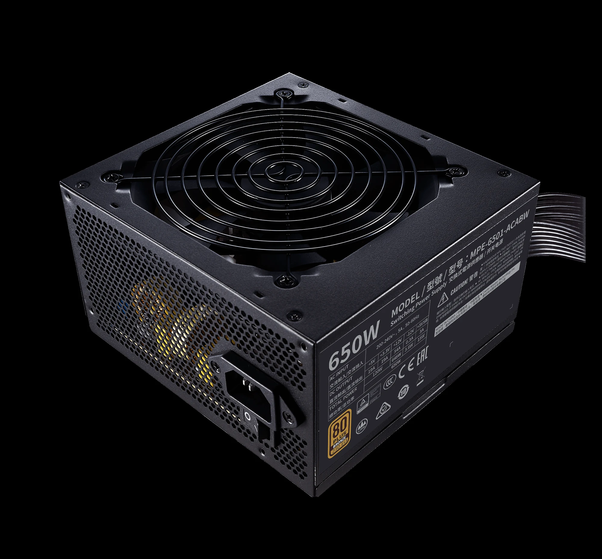 Nguồn PC Cooler Master MWE 650 Bronze V2 Full Modular - 80 Plus Bronze - Full Modular - New