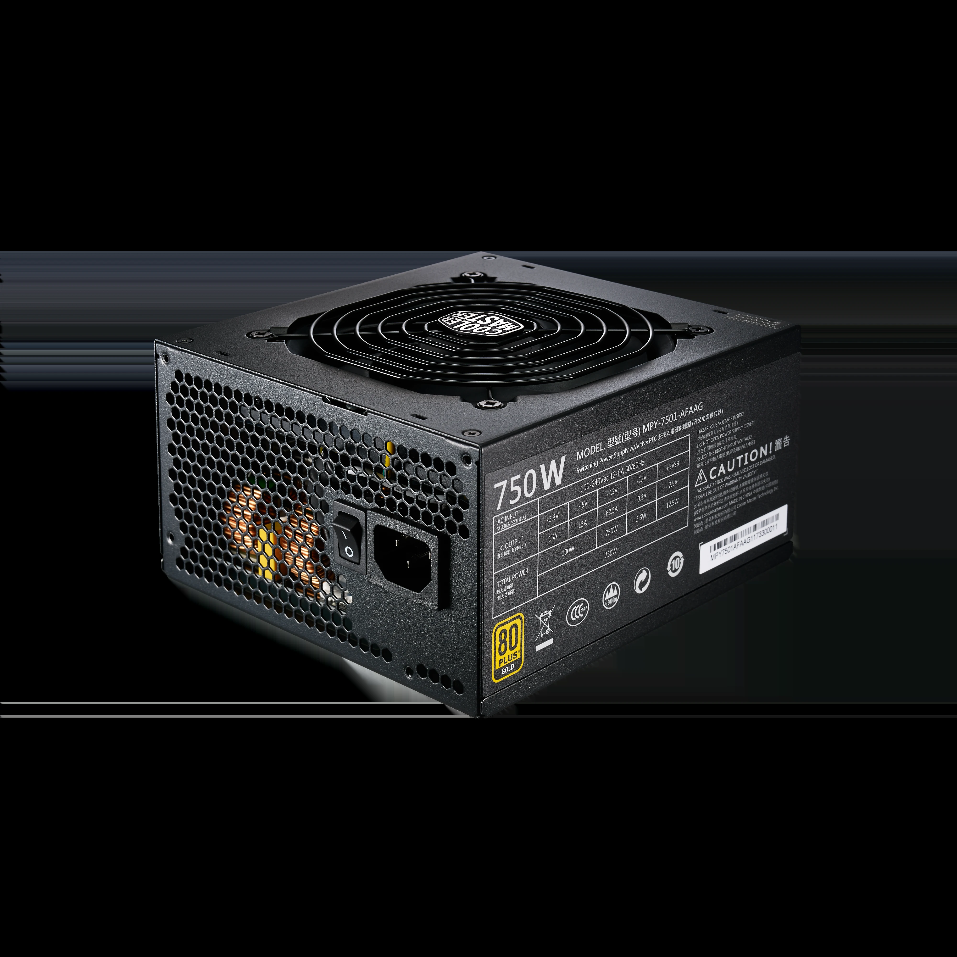 Nguồn PC Cooler Master MWE 750 Gold V2 ATX 3.0 - 80 Plus Gold - Full Modular - New
