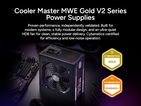 Nguồn PC Cooler Master MWE 850 Bronze V2 Full Modular - 80 Plus Bronze - Full Modular - New