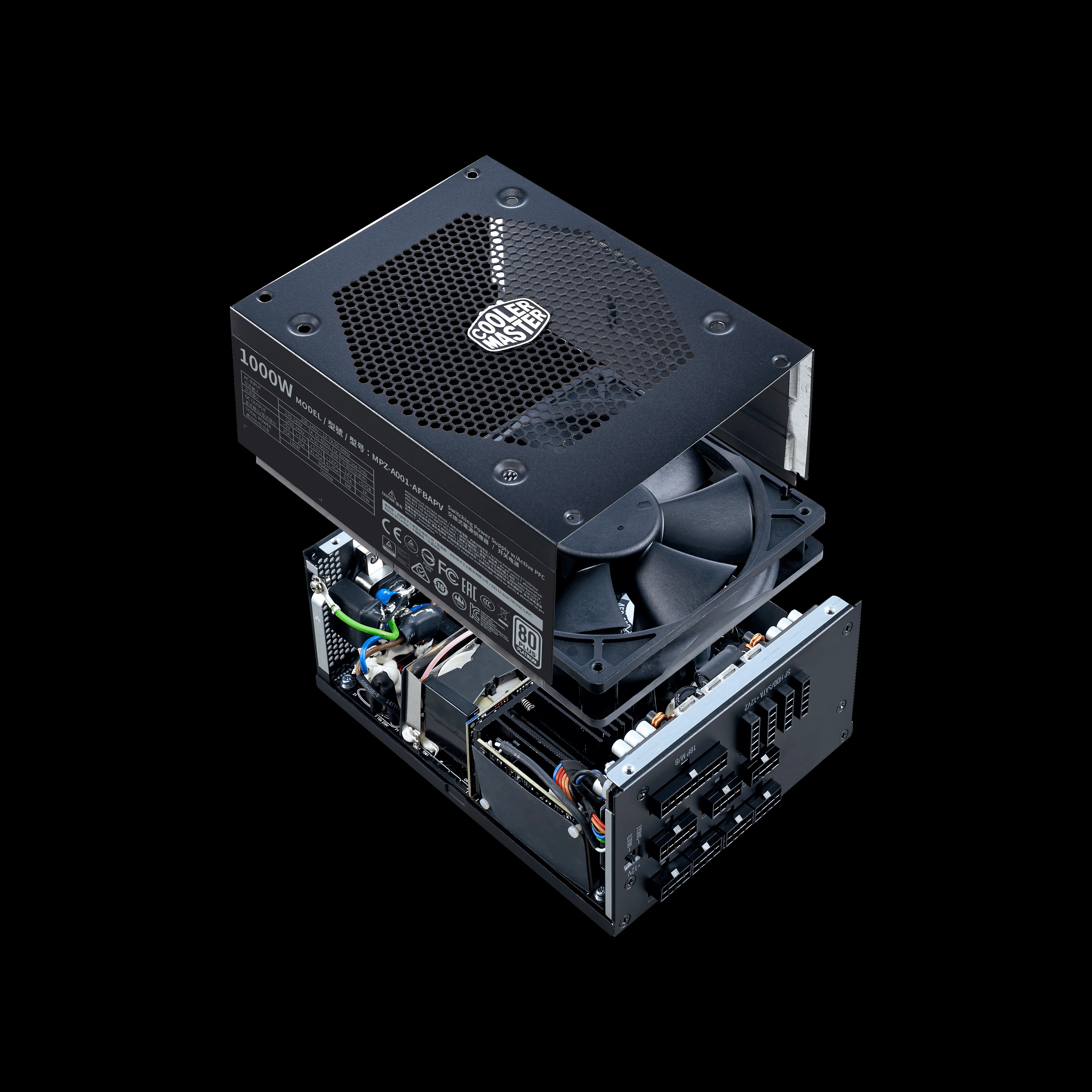 Nguồn PC Cooler Master V1000 Platinum - 80 Plus Platinum - Full Modular - New