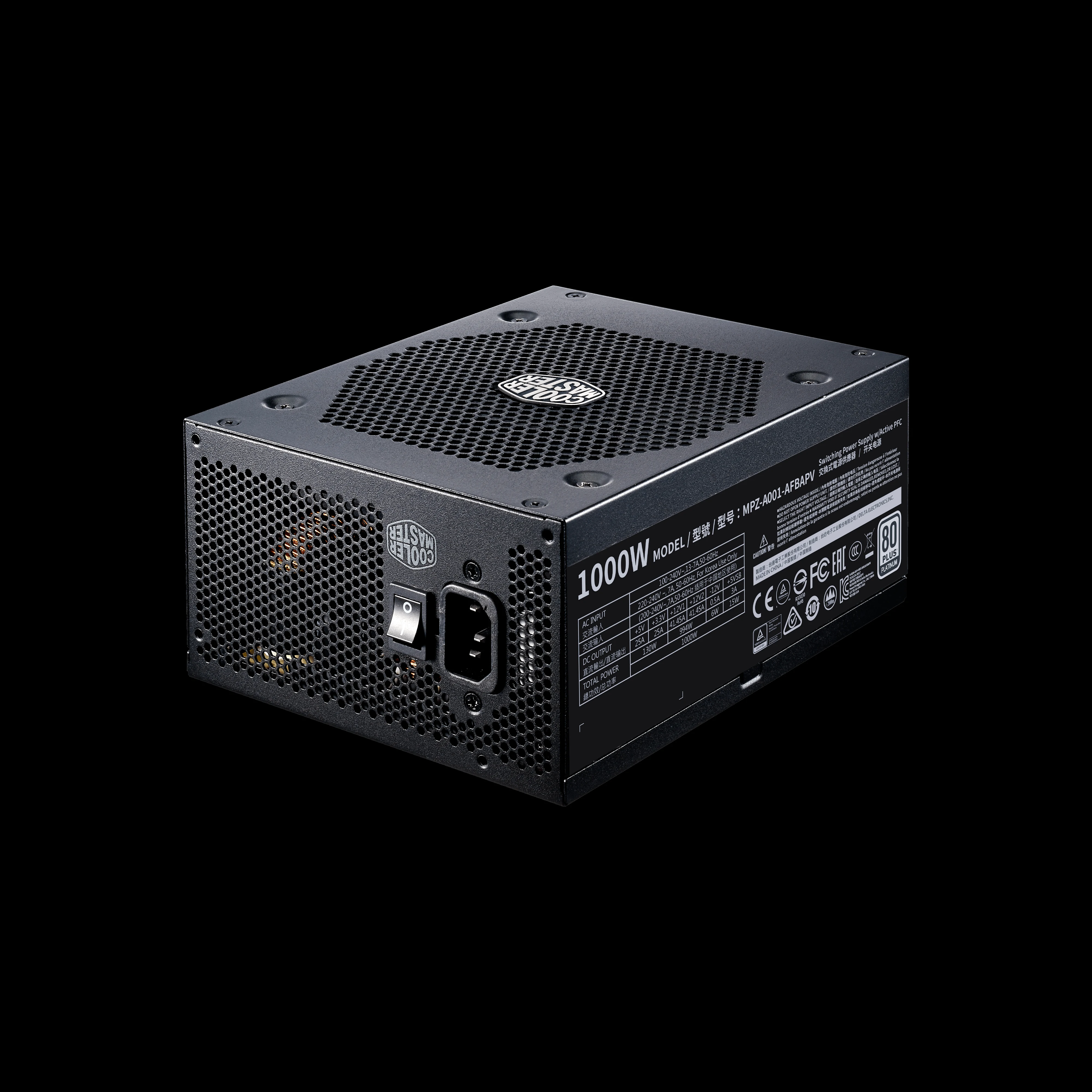 Nguồn PC Cooler Master V1000 Platinum - 80 Plus Platinum - Full Modular - New