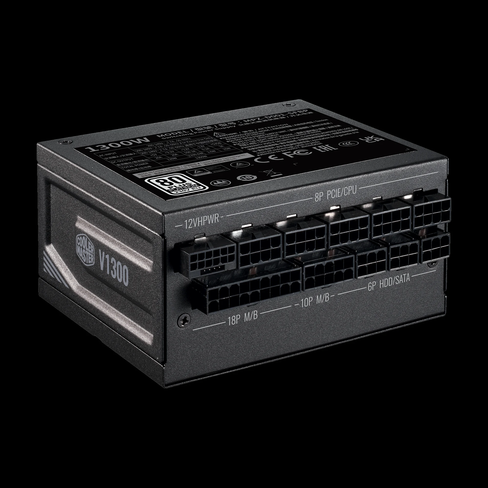 Nguồn PC Cooler Master V1300 SFX Platinum ATX 3.0 - 80 Plus Platinum - Full Modular - New