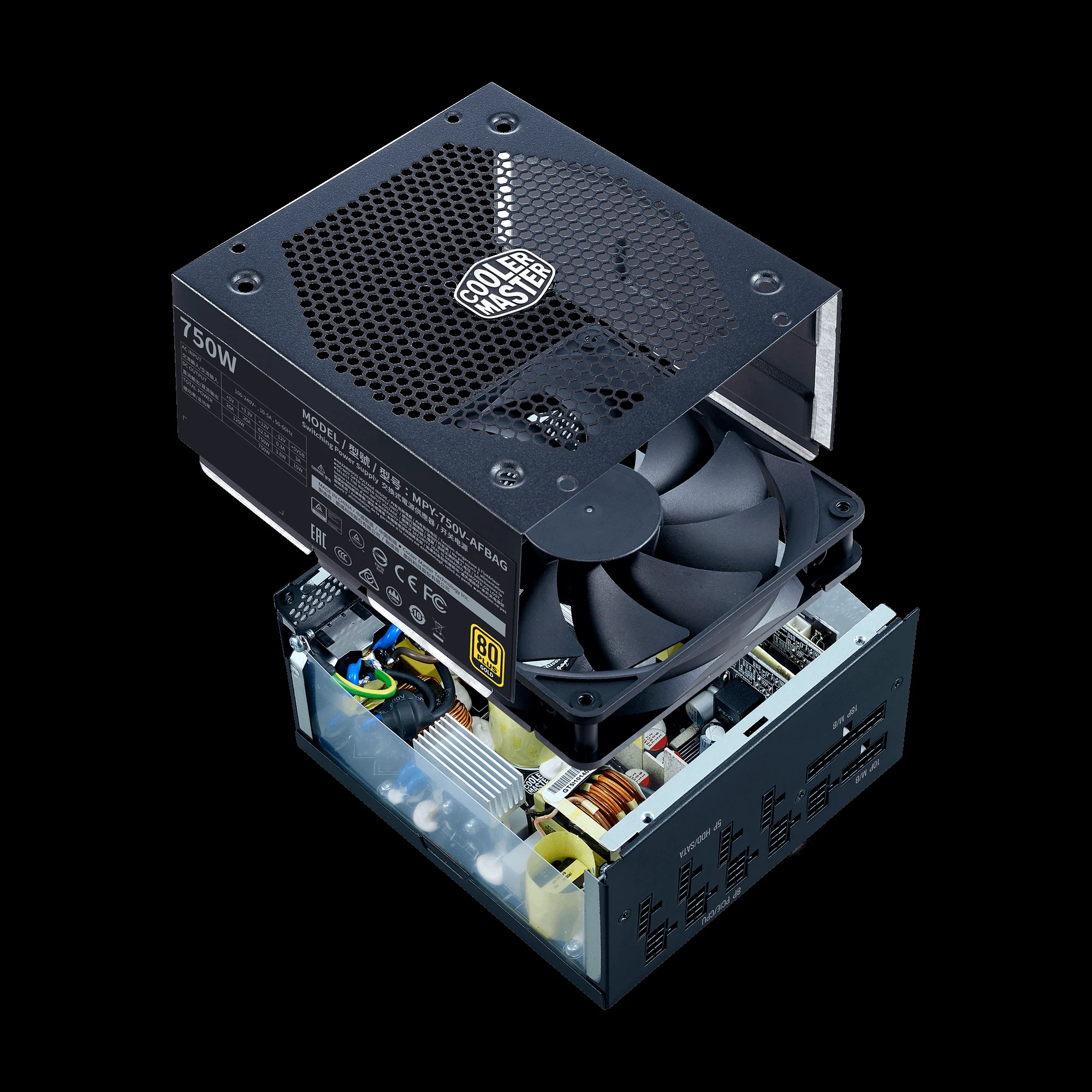Nguồn PC Cooler Master V750 Gold V2 - 80 Plus Gold - Full Modular - New