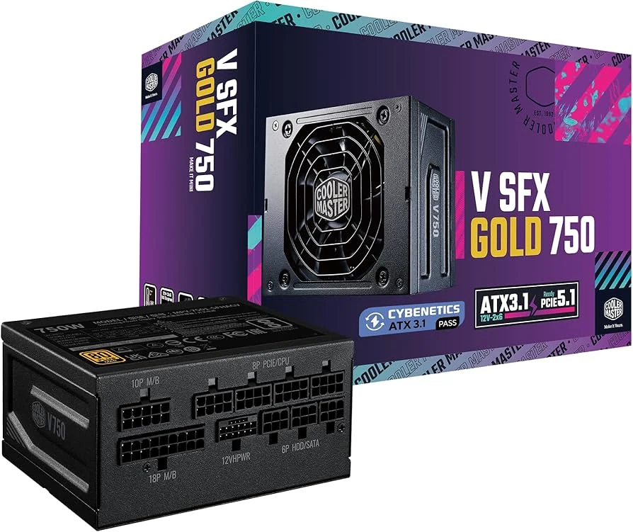 Nguồn PC Cooler Master V750 SFX Gold - 80 Plus Gold - Full Modular - New
