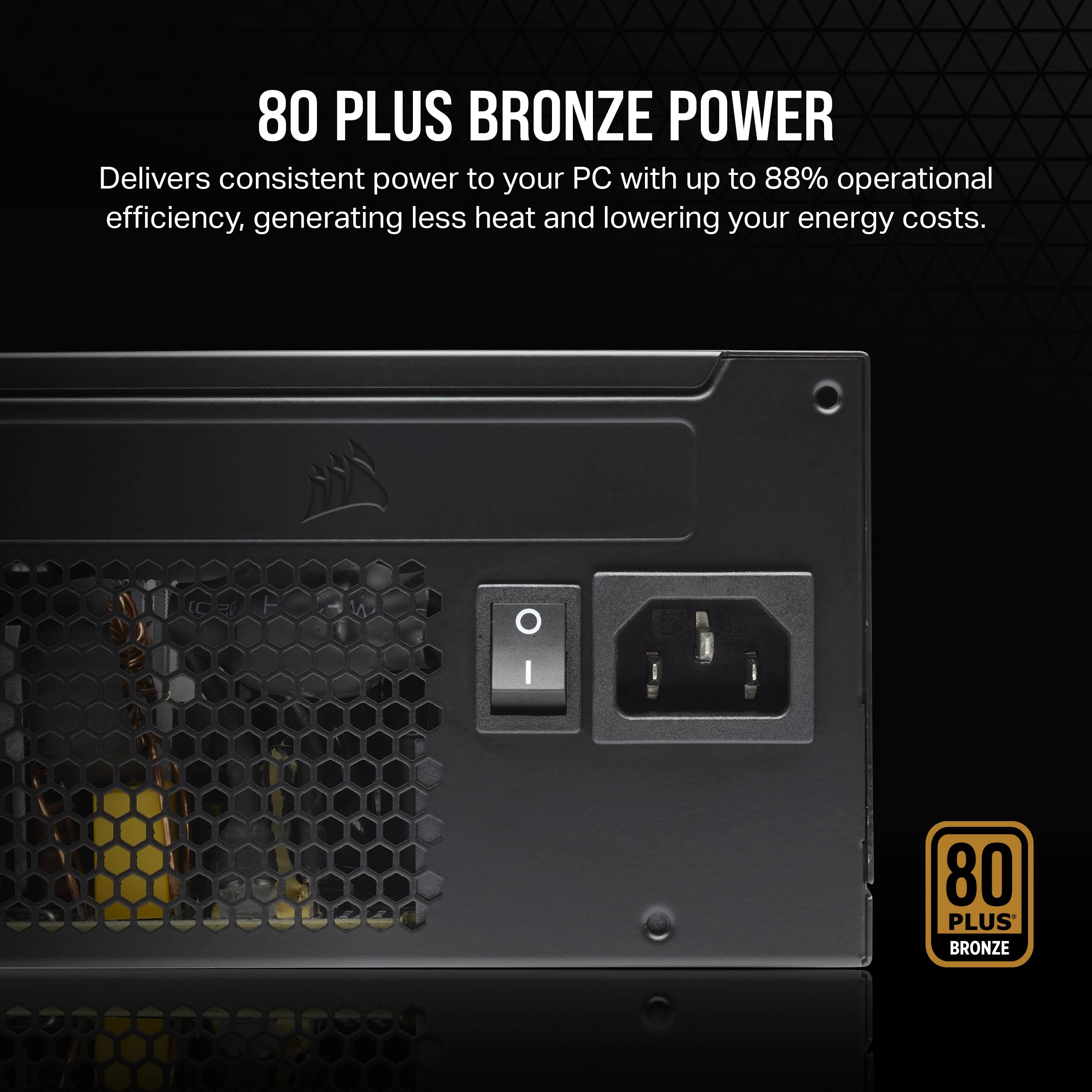 Nguồn PC Corsair CX550 - 80 Plus Bronze - Non Modular - New