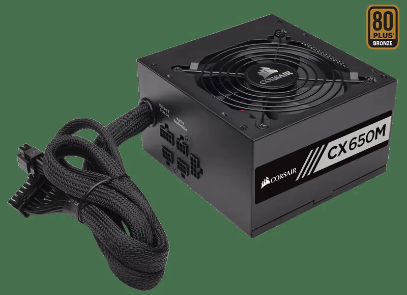 Nguồn PC Corsair CX650M - 80 Plus Bronze - Semi Modular - New
