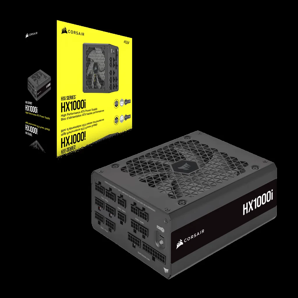Nguồn PC Corsair HX1000i - 80 Plus Platinum - Full Modular - New