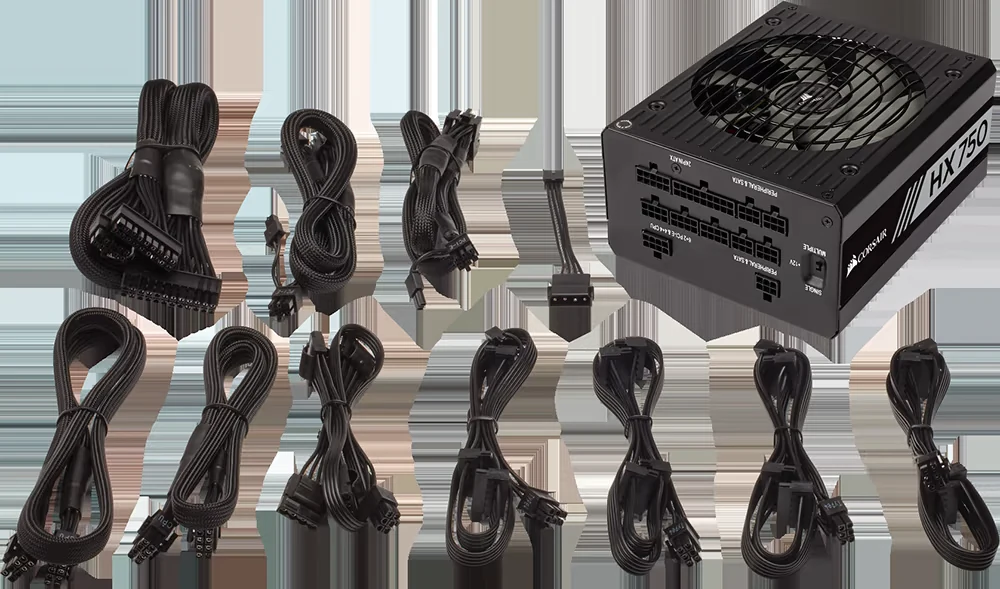 Nguồn PC Corsair HX750 - 80 Plus Platinum - Full Modular - New