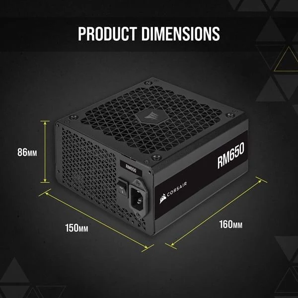 Nguồn PC Corsair RM650e - 80 Plus Gold - Full Modular - New