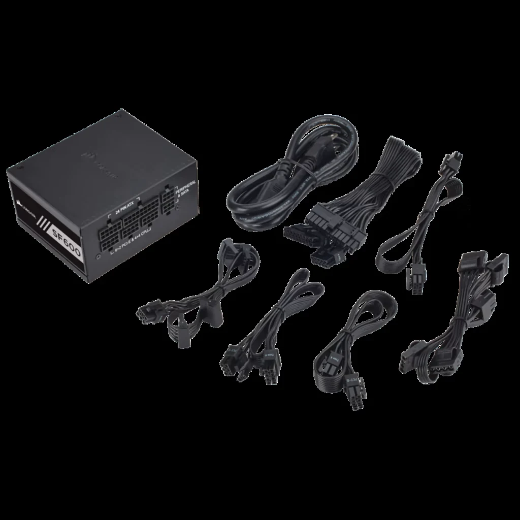 Nguồn PC Corsair SF600 - 80 Plus Gold - Full Modular - New
