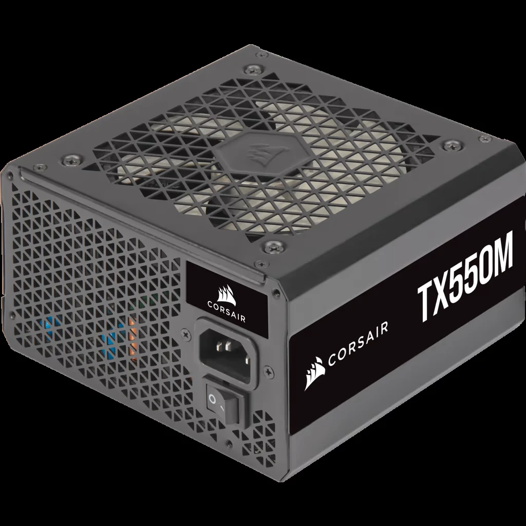 Nguồn PC Corsair TX550M - 80 Plus Gold - Semi Modular - New