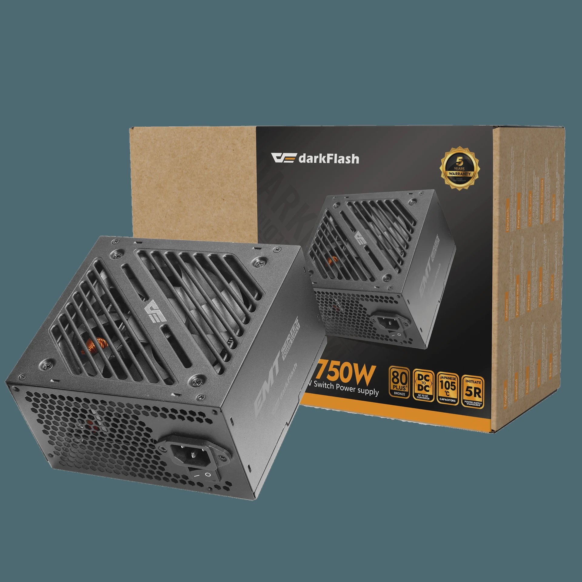 Nguồn PC DarkFlash BM550 - 80 Plus Bronze - Non Modular - New