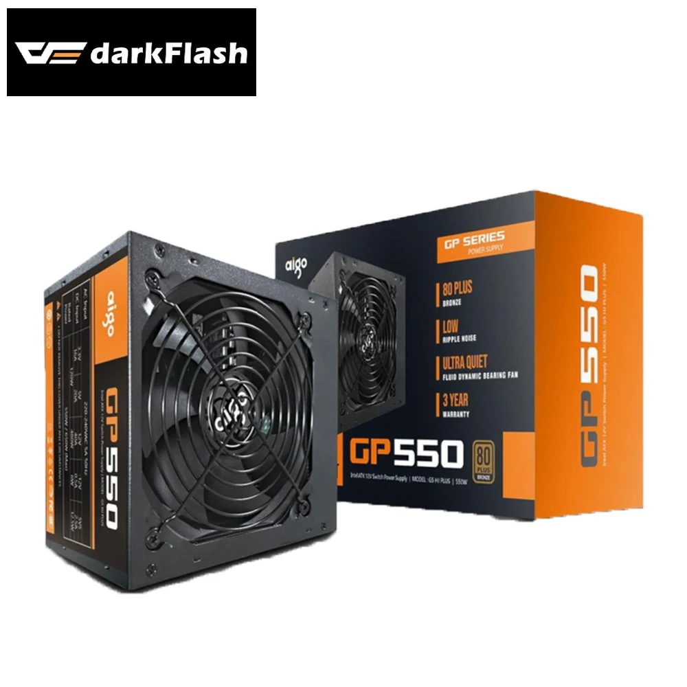 Nguồn PC DarkFlash GP550 - 80 Plus Bronze - Non Modular - New