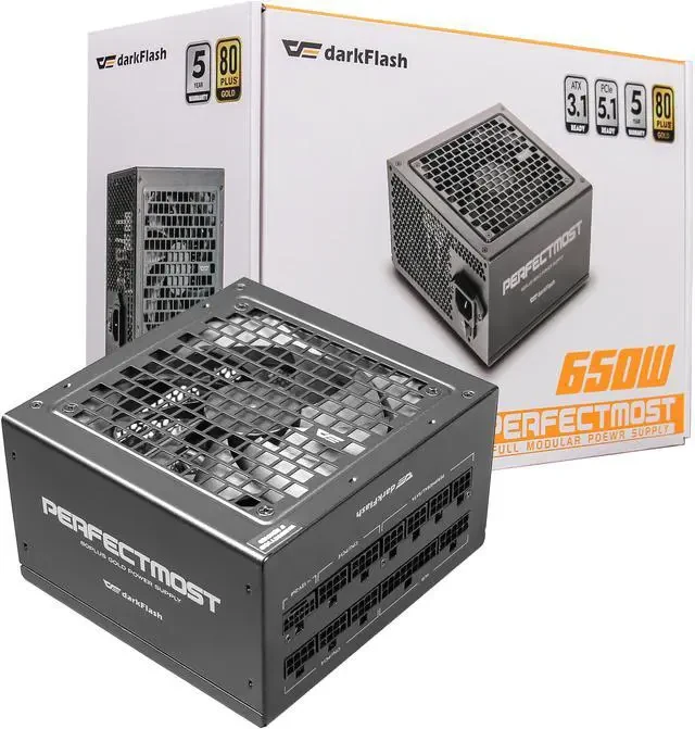 Nguồn PC DarkFlash PMT650 - 80 Plus Gold - Full Modular - New