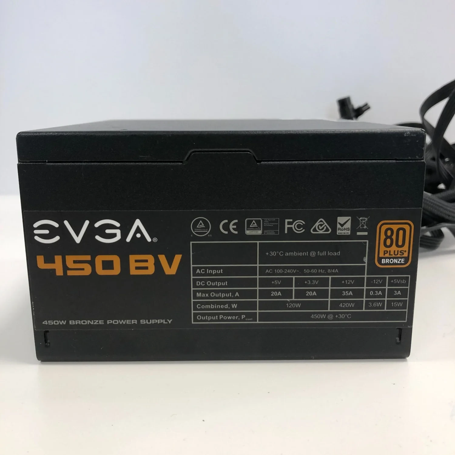 Nguồn PC EVGA 450 BV - 80 Plus Bronze - Non Modular - New