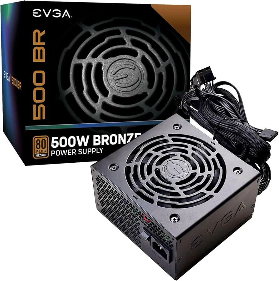 Nguồn PC EVGA 500 BR - 80 Plus Bronze - Non Modular - New