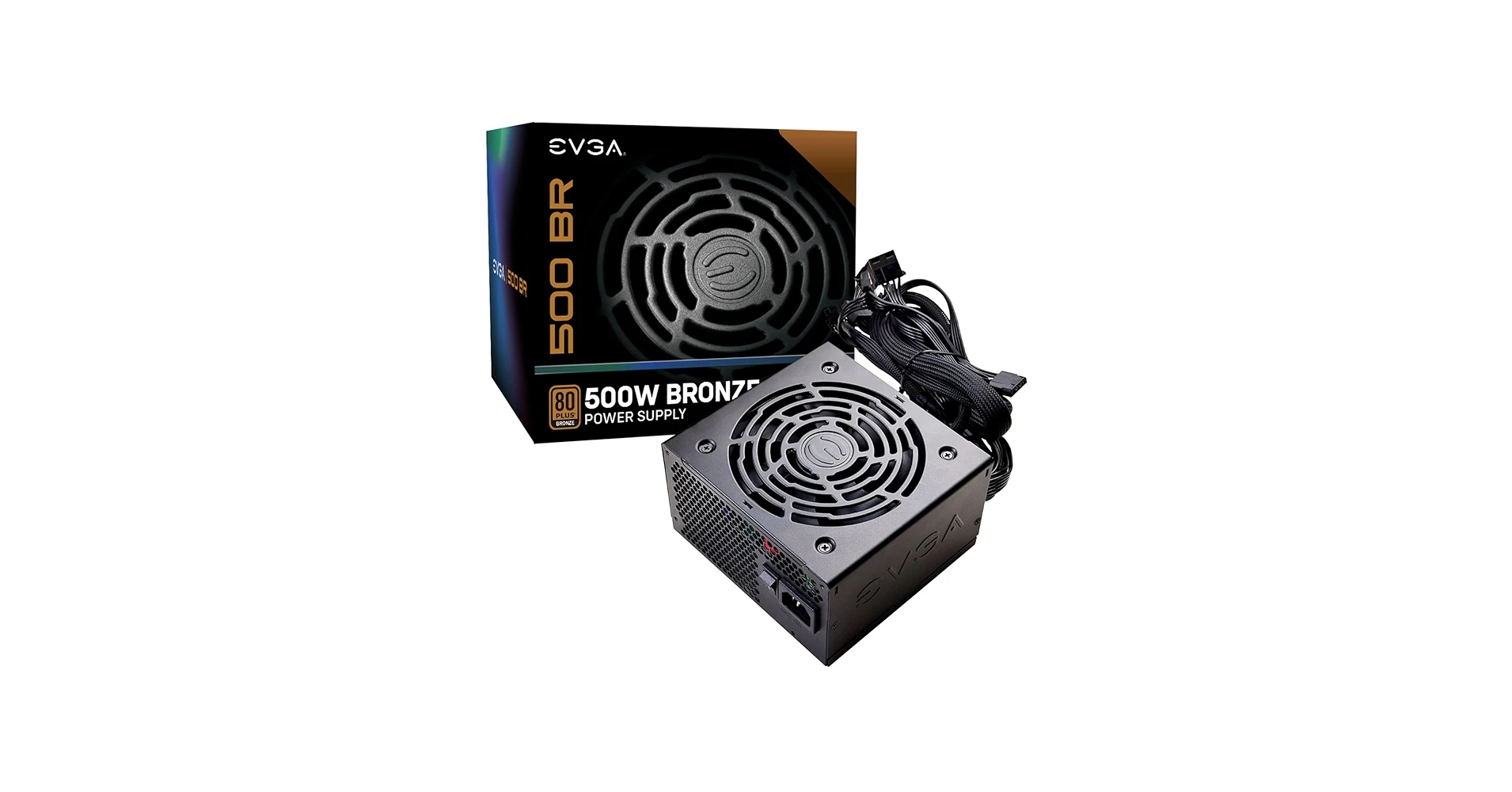 Nguồn PC EVGA 500 BT - 80 Plus Bronze - Non Modular - New
