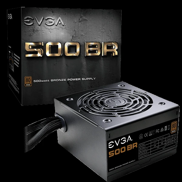 Nguồn PC EVGA 500 BV - 80 Plus Bronze - Non Modular - New