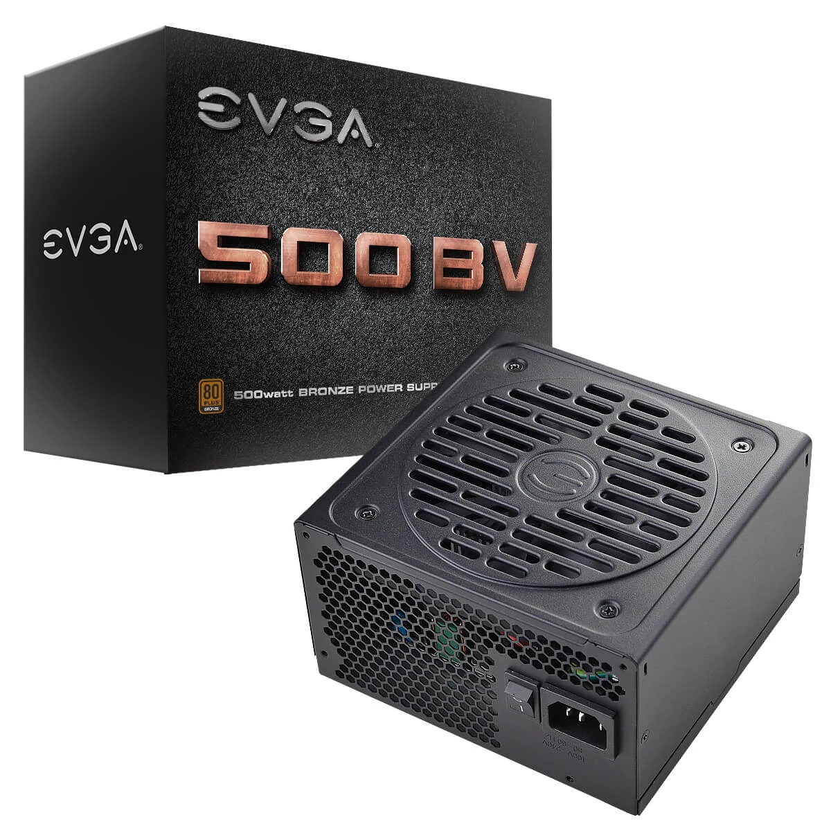 Nguồn PC EVGA 500 BV - 80 Plus Bronze - Non Modular - New