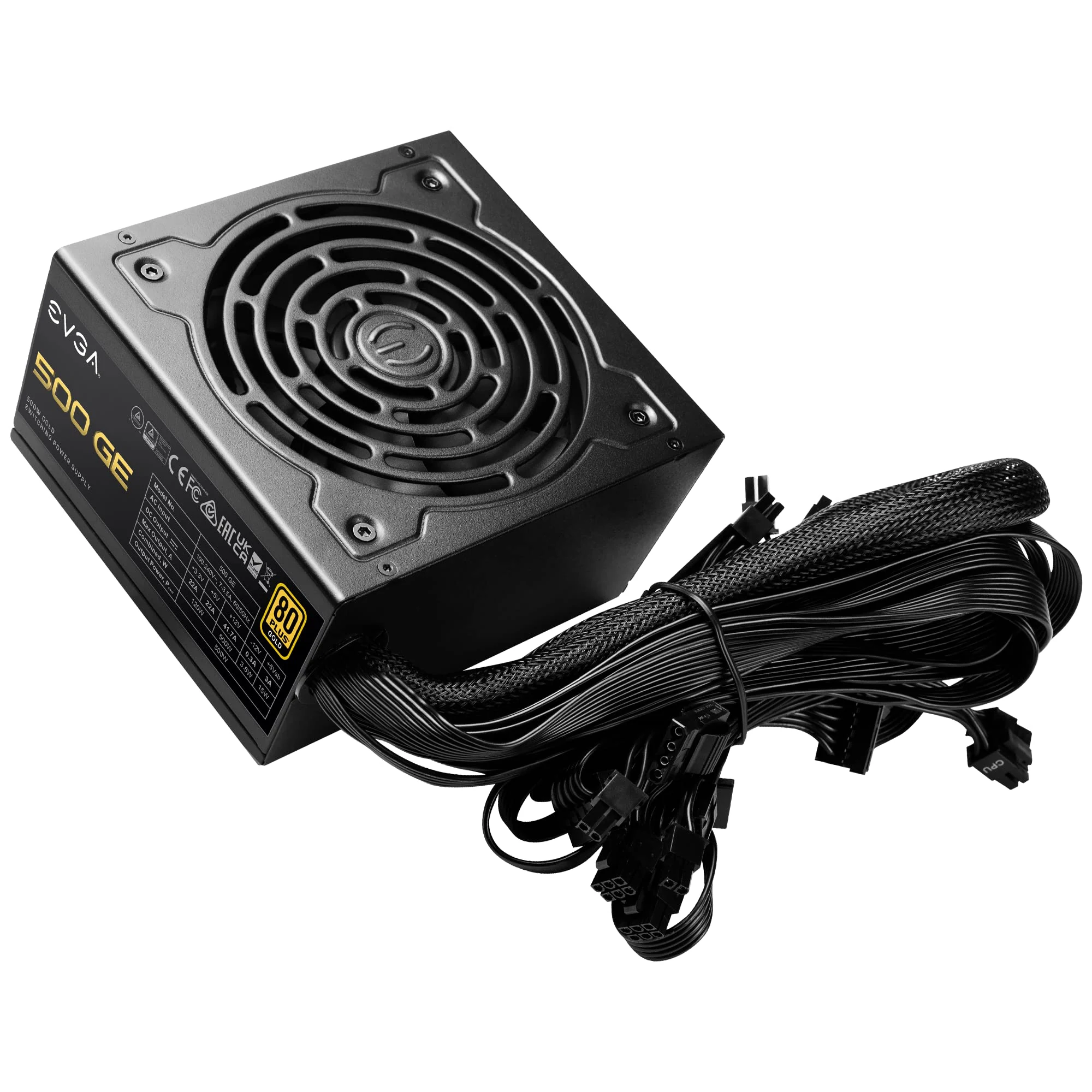 Nguồn PC EVGA 500 GD - 80 Plus Gold - Non Modular - New