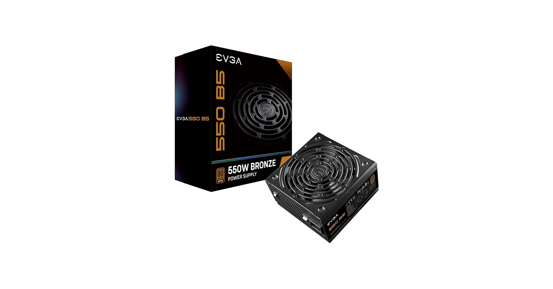 Nguồn PC EVGA 550 B5 - 80 Plus Bronze - Full Modular - New