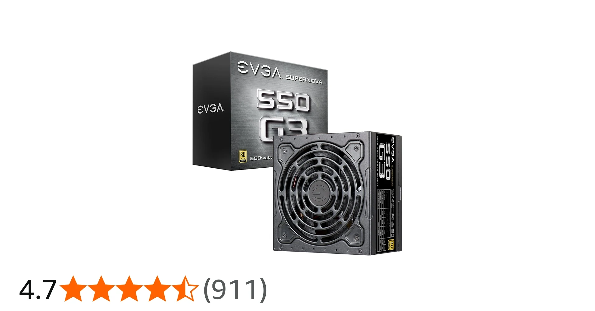 Nguồn PC EVGA 550 G5 - 80 Plus Gold - Full Modular - New