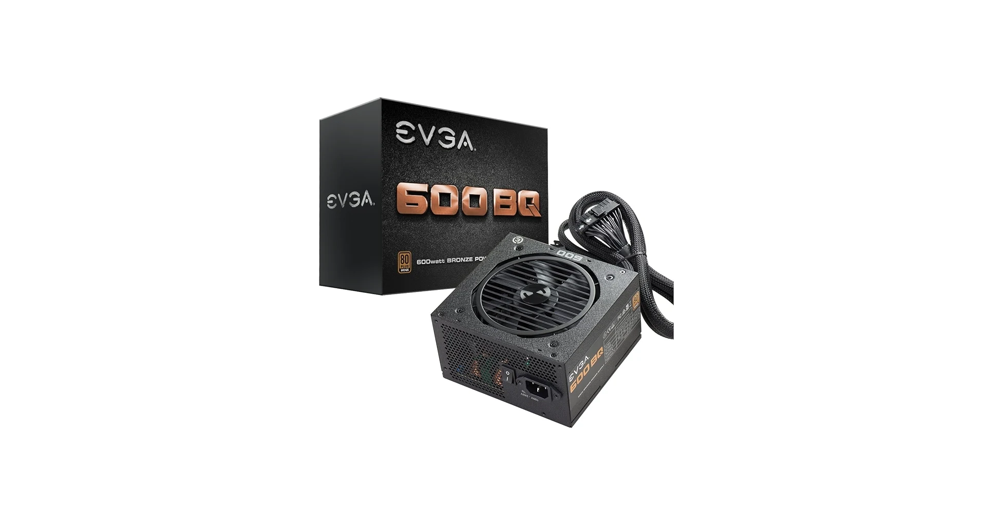 Nguồn PC EVGA 600 BQ - 80 Plus Bronze - Semi Modular - New