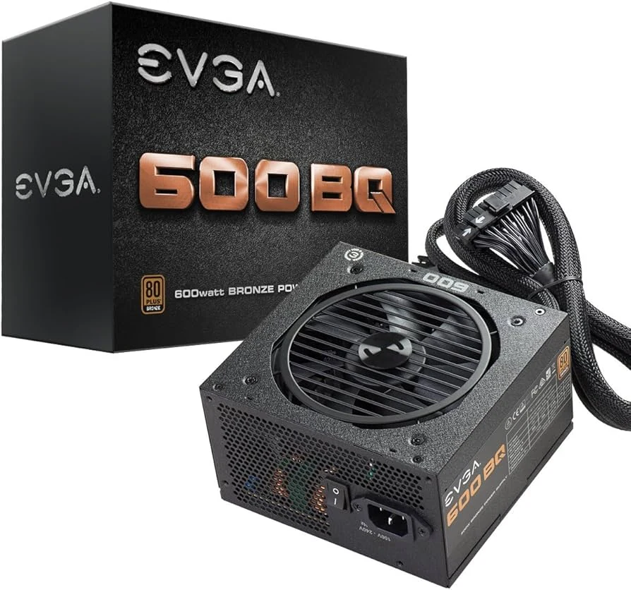 Nguồn PC EVGA 600 BQ - 80 Plus Bronze - Semi Modular - New
