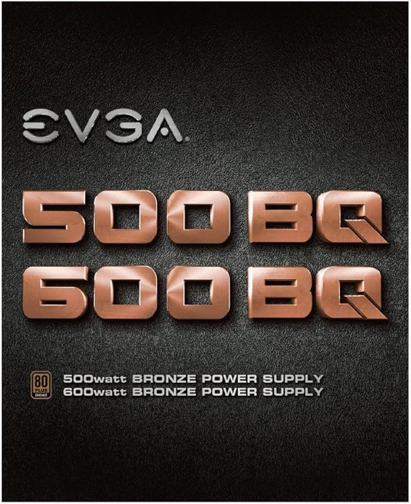 Nguồn PC EVGA 600 BV - 80 Plus Bronze - Non Modular - New
