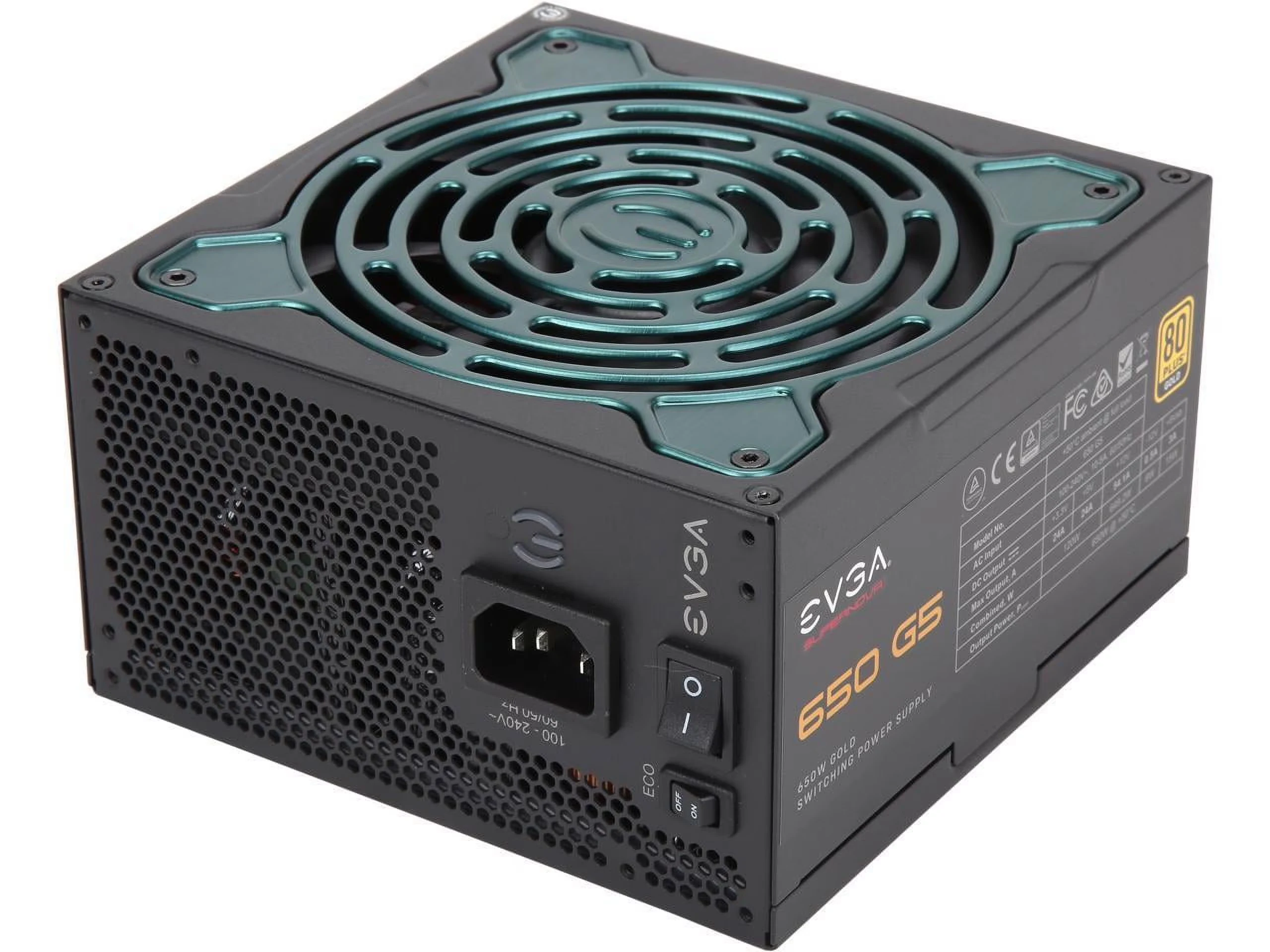 Nguồn PC EVGA 650 G5 - 80 Plus Gold - Full Modular - New