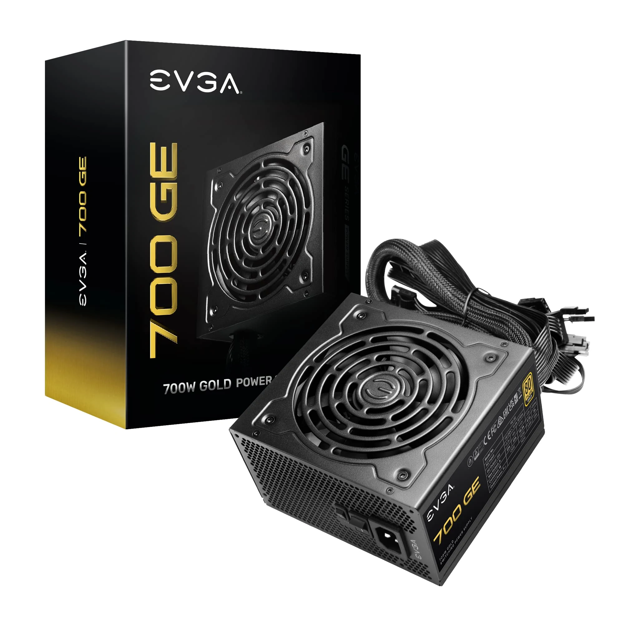 Nguồn PC EVGA 700 GD - 80 Plus Gold - Non Modular - New