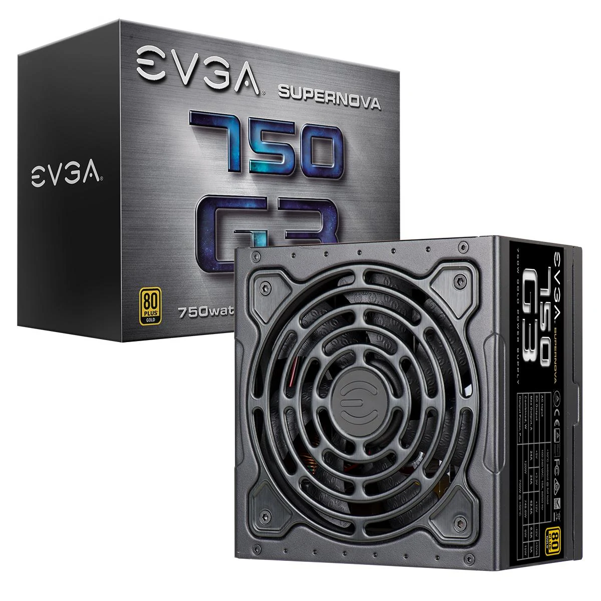 Nguồn PC EVGA 750 G3 - 80 Plus Gold - Full Modular - New