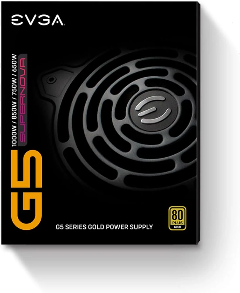 Nguồn PC EVGA 750 G5 - 80 Plus Gold - Full Modular - New