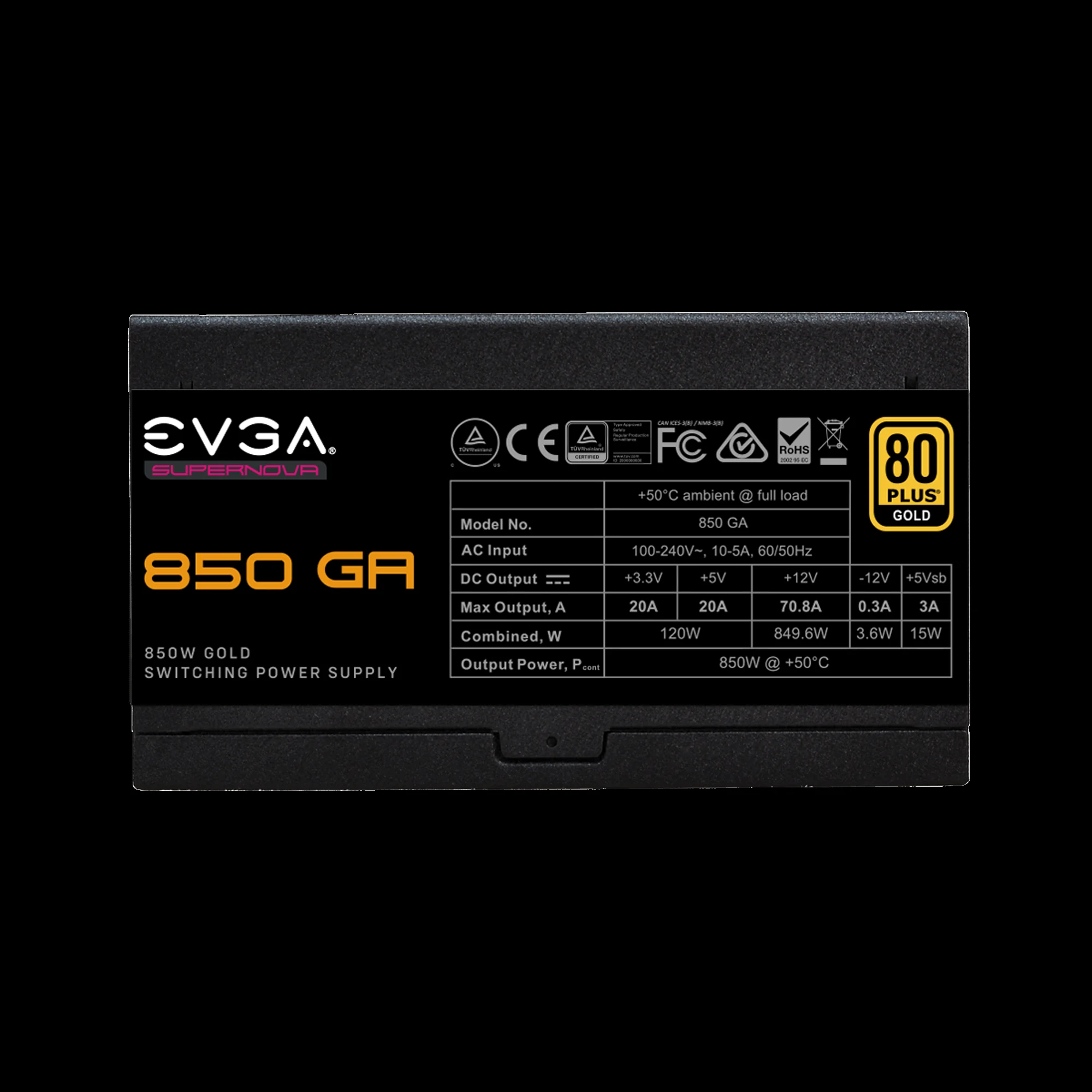 Nguồn PC EVGA 850 B3 - 80 Plus Bronze - Full Modular - New