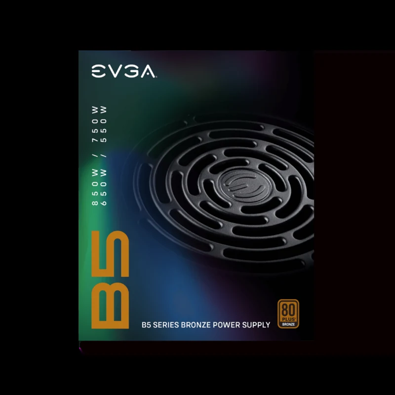 Nguồn PC EVGA 850 B5 - 80 Plus Bronze - Full Modular - New