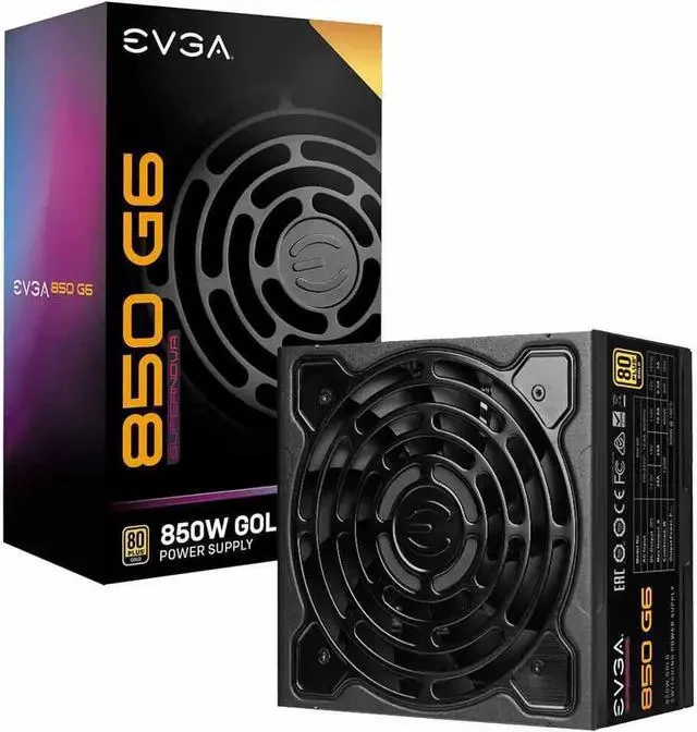 Nguồn PC EVGA 850 G6 - 80 Plus Gold - Full Modular - New