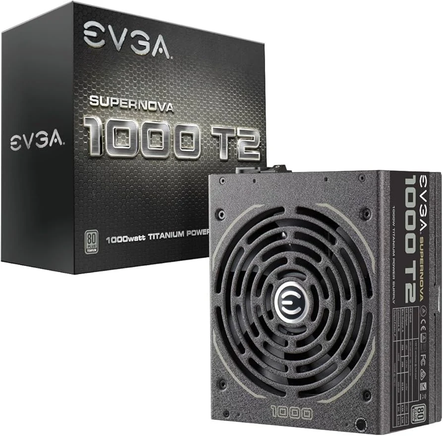 Nguồn PC EVGA SuperNOVA 1000 T2 - 80 Plus Titanium - Full Modular - New