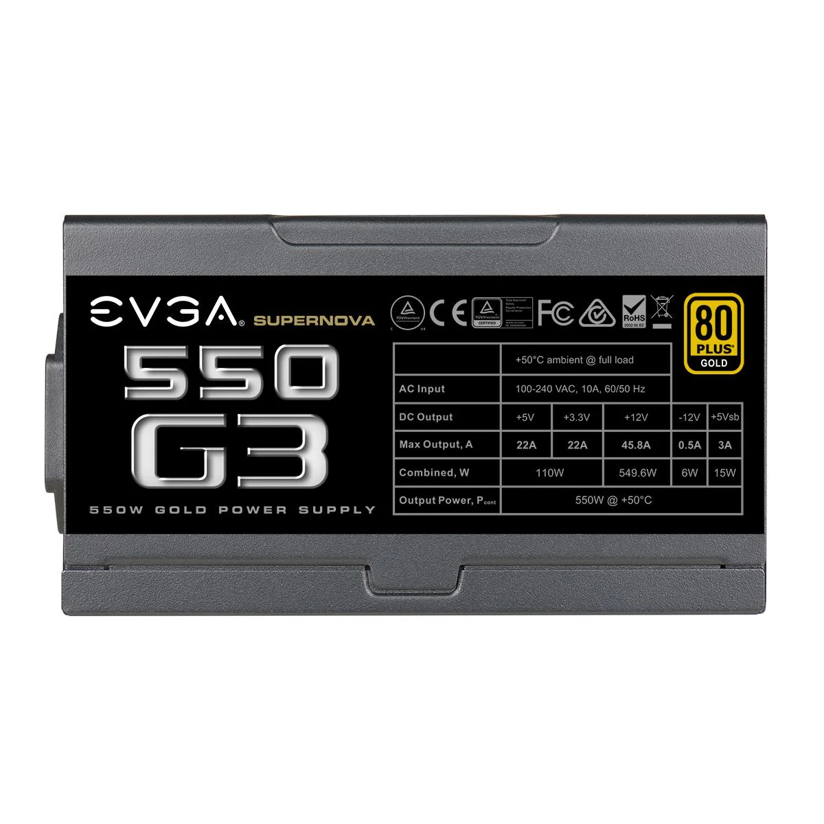 Nguồn PC EVGA SuperNOVA 550 G3 - 80 Plus Gold - Full Modular - New