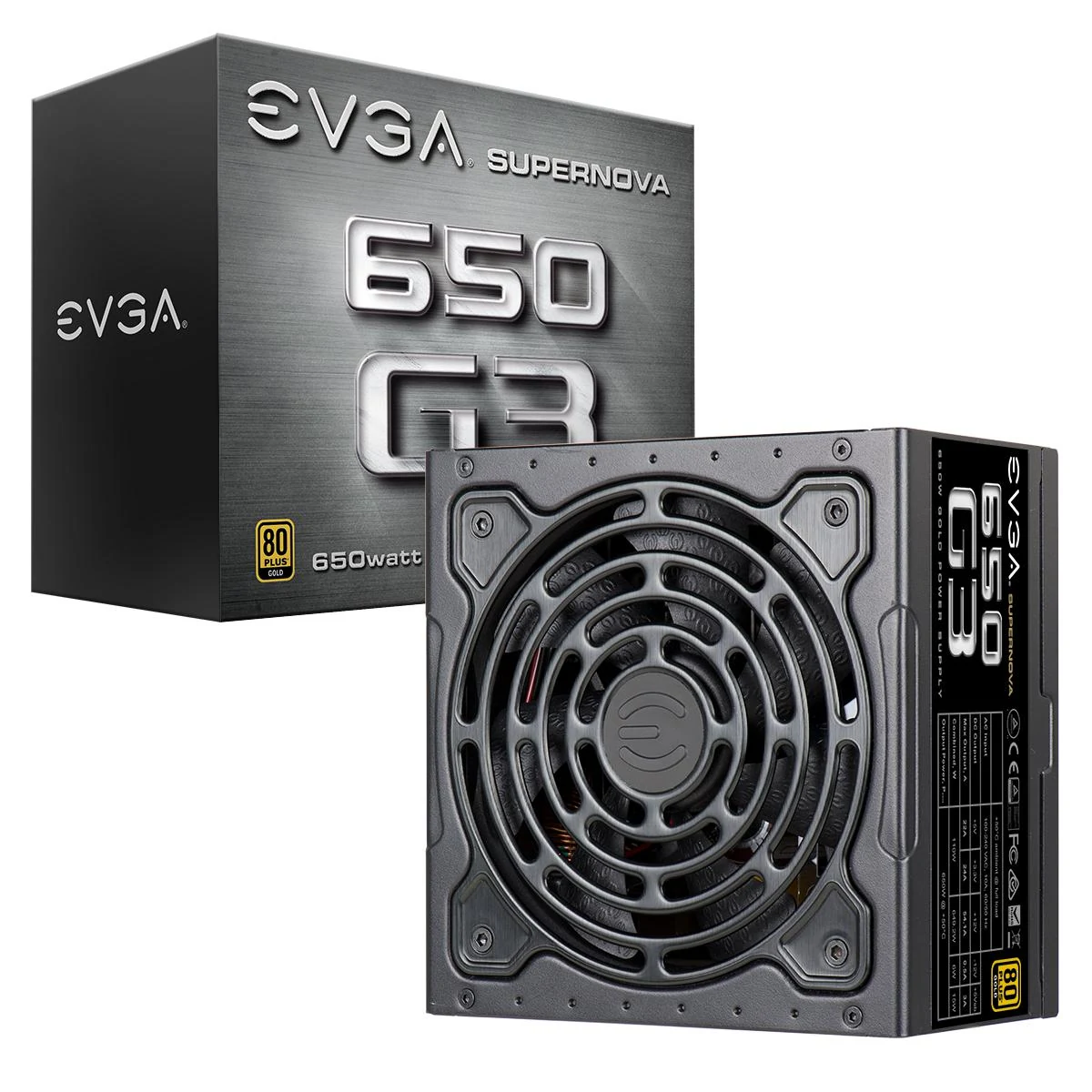 Nguồn PC EVGA SuperNOVA 650 G3 - 80 Plus Gold - Full Modular - New