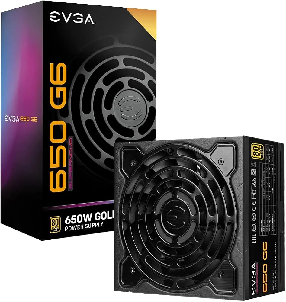 Nguồn PC EVGA SuperNOVA 650 G6 - 80 Plus Gold - Full Modular - New