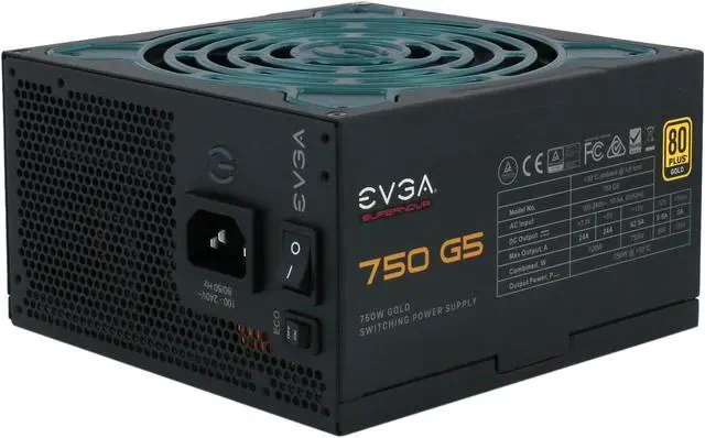 Nguồn PC EVGA SuperNOVA 750 G5 - 80 Plus Gold - Full Modular - New