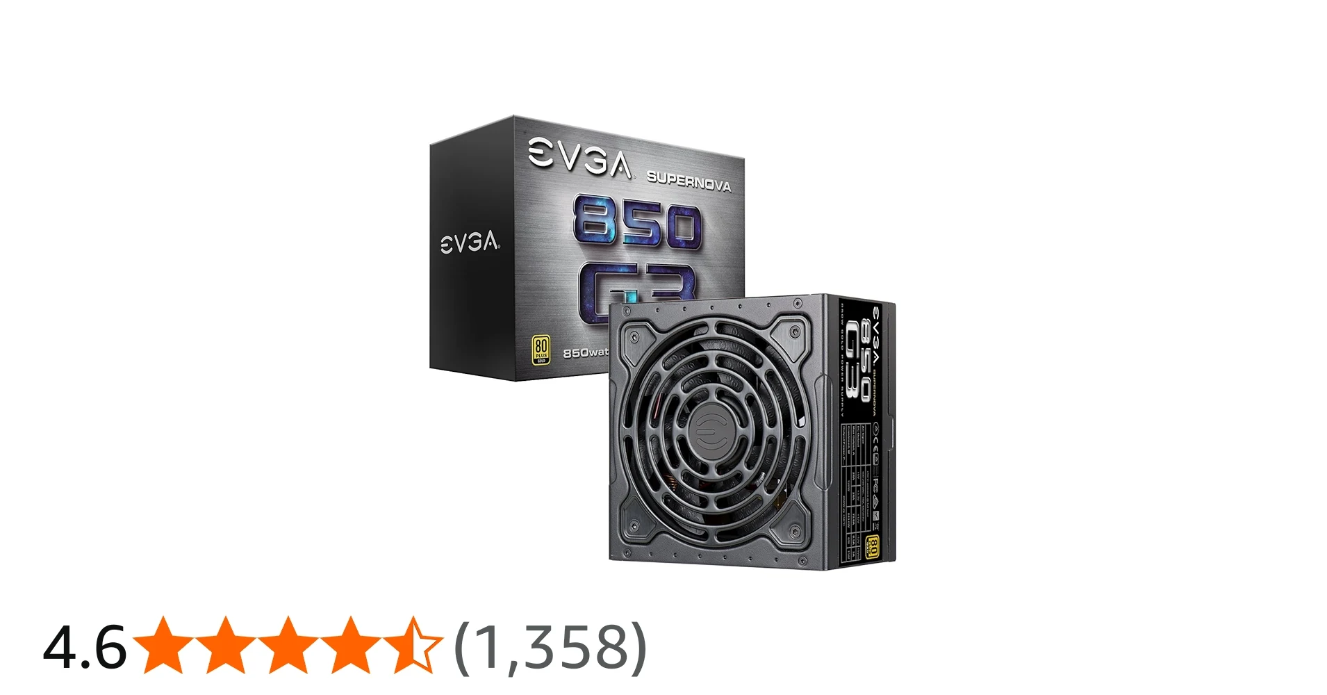 Nguồn PC EVGA SuperNOVA 850 G3 - 80 Plus Gold - Full Modular - New